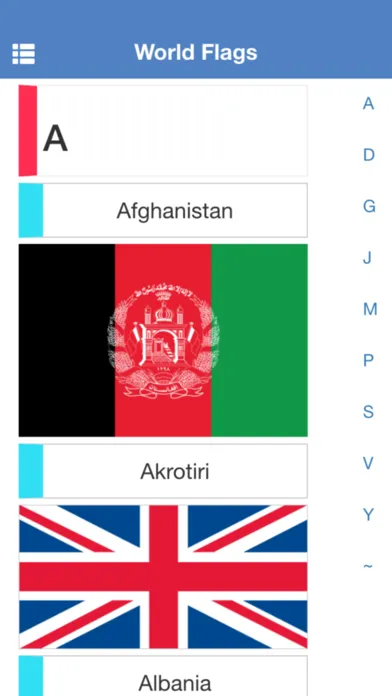 Capturas de tela do World Flags – The CIA World Factbook