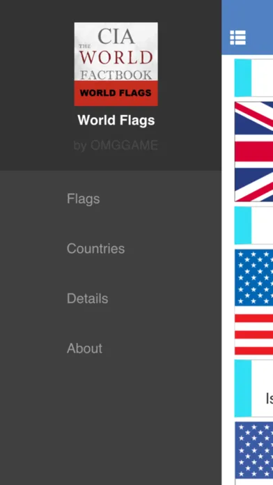 Capturas de tela do World Flags – The CIA World Factbook