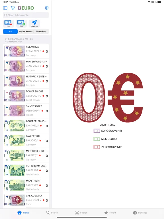 0 EURO iPad 应用截图