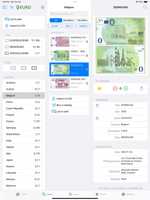 0 EURO iPad 应用截图