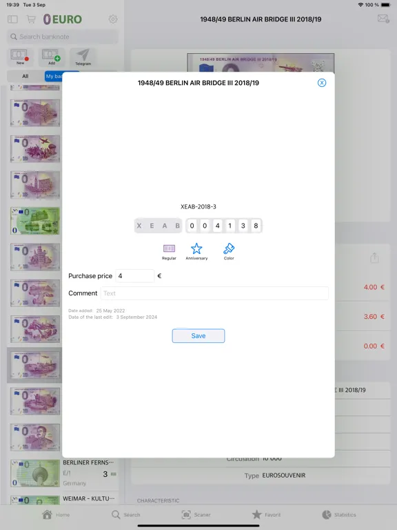 0 EURO iPad 应用截图