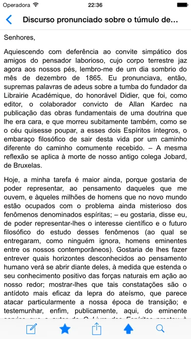 Captures d'écran de Obras Póstumas - Allan Kardec