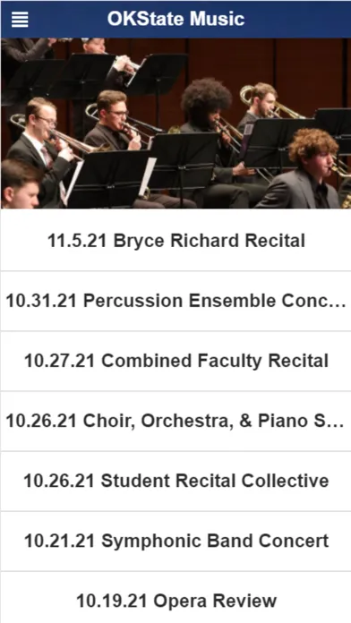 OKState Music Screenshots