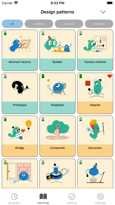 Design patterns: the beginning Screenshots