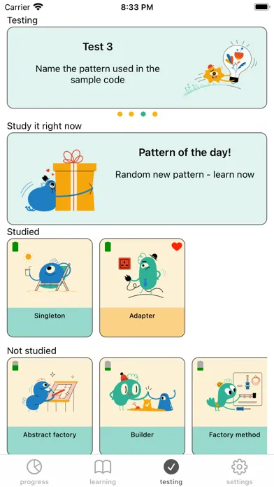 Design patterns: the beginning Screenshots
