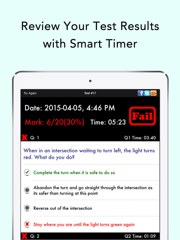 Ontario G1 & M1 Practice Test iPad  Screenshots