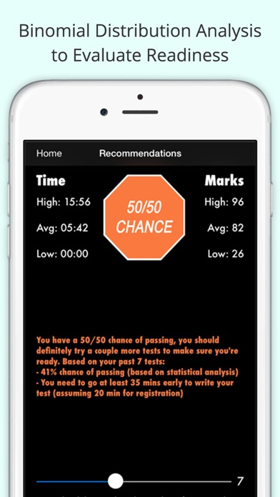 Ontario G1 & M1 Practice Test Screenshots