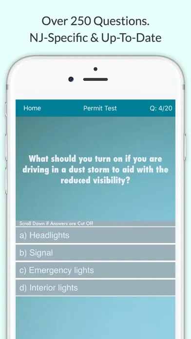 Captures d'écran de New Jersey Driver Test
