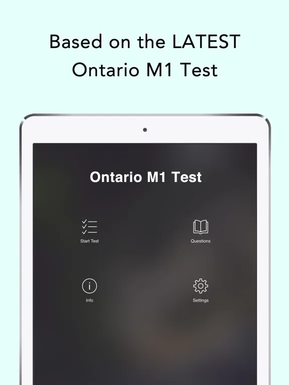 Tangkapan layar Ontario M1 Test iPad 