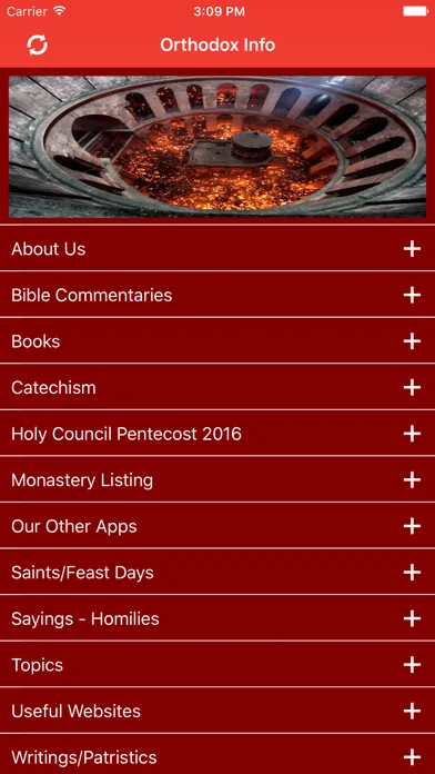 Tangkapan layar Orthodox Info