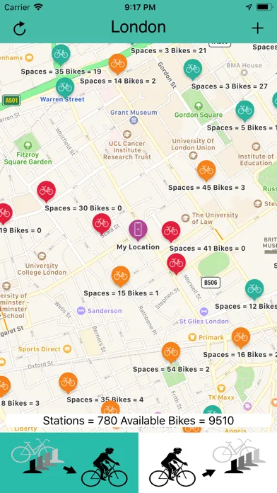 Captures d'écran de Bikes London