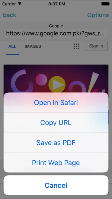 Скриншоты Webpages to PDF Converter