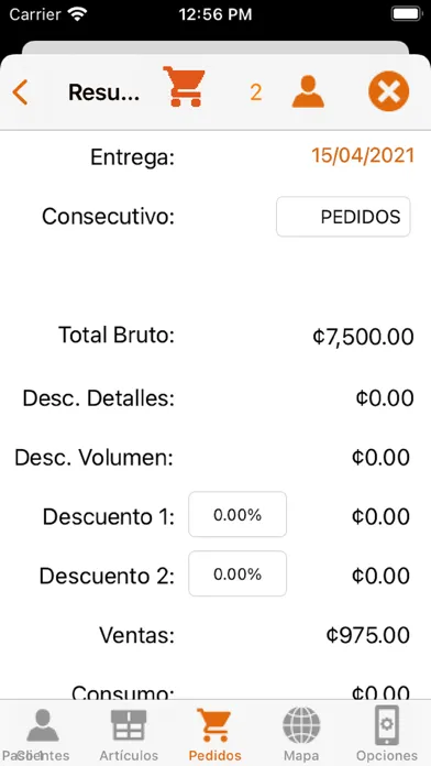 صور Pedidos Móvil.