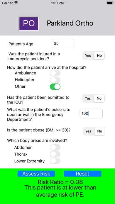 Screenshot di Parkland Orthopedic