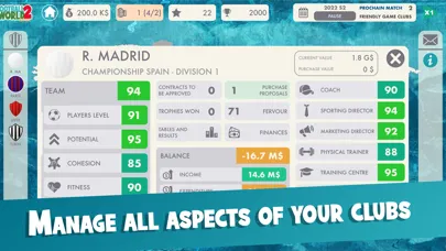 Captures d'écran de Football World Master 2