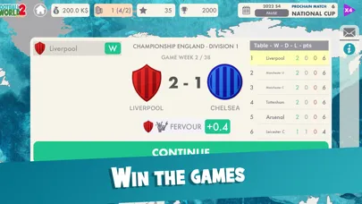 Captures d'écran de Football World Master 2