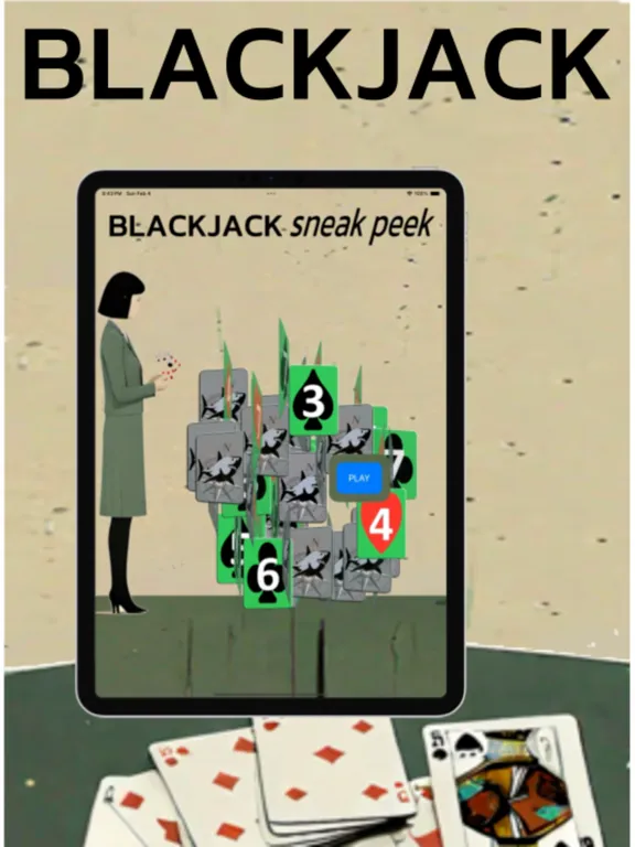 BLACKJACK sneak peek iPad  스크린샷