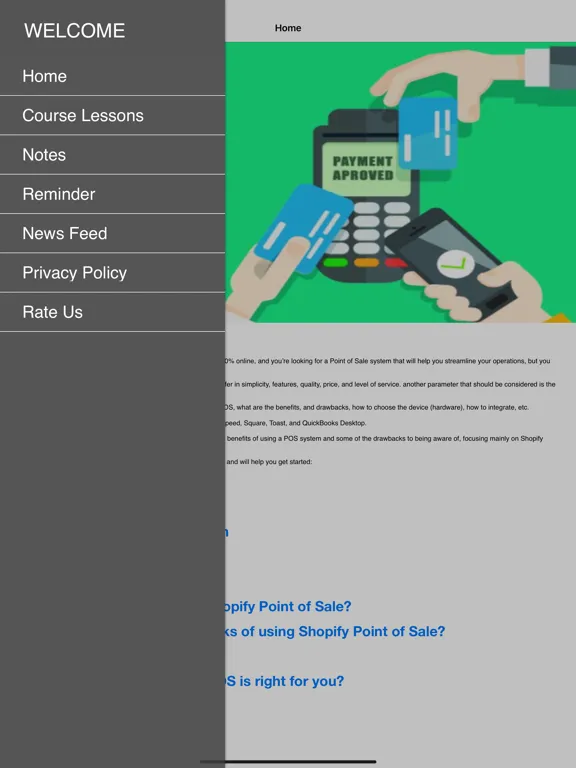 Screenshot di POS - Point of Sale Full Guide iPad 