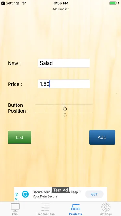 Ảnh chụp màn hình của POS S(Lite)_phone ver.