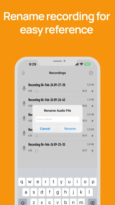 Zrzuty ekranu Voice Recordings