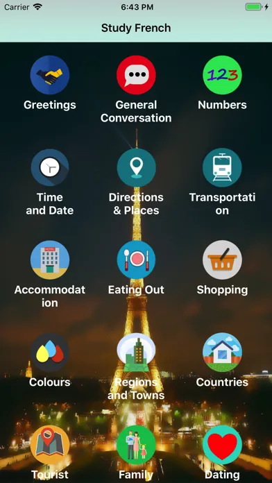 Zrzuty ekranu Study French