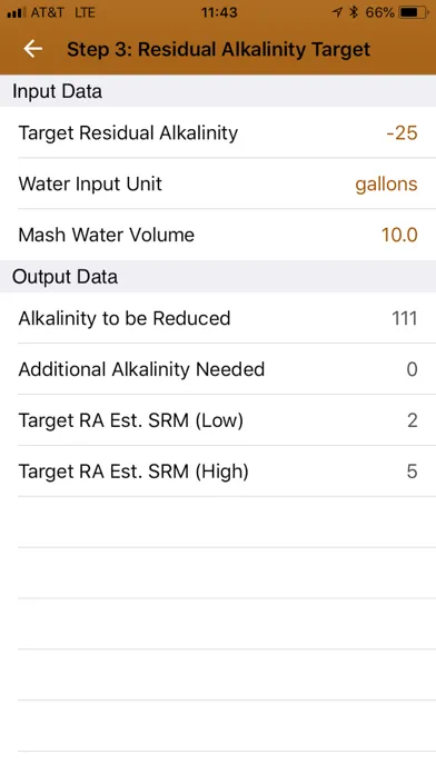 Ảnh chụp màn hình của Palmer's Brewing Water Adj App