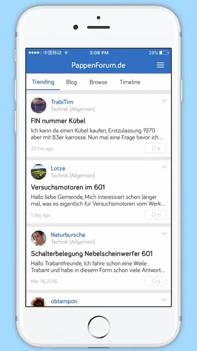 ภาพหน้าจอของ PappenForum.de - Die APP für IFA - Fans
