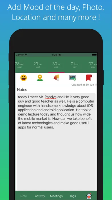 Captures d'écran de Daily Diary - Journal - Moment