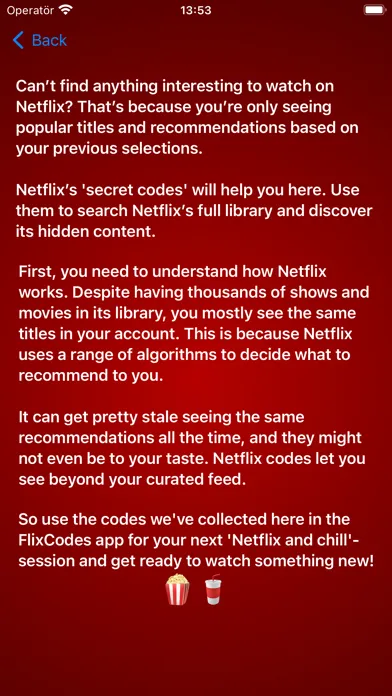 FlixCodes Screenshots