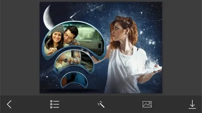 3D Moonlight Photo Frame - Amazing Picture Frames & Photo Editor应用截图