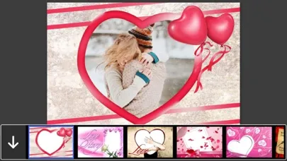Screenshot di Special Valentine Photo Frames - Instant Frame Maker & Photo Editor