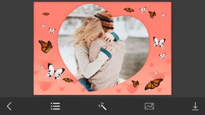 Screenshot di Special Valentine Photo Frames - Instant Frame Maker & Photo Editor