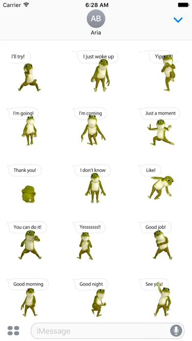 Animated Dancing Frog Chating 스크린샷
