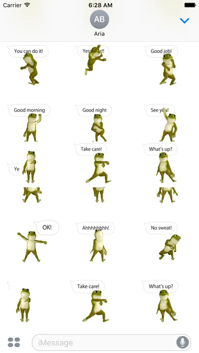 Animated Dancing Frog Chating 스크린샷