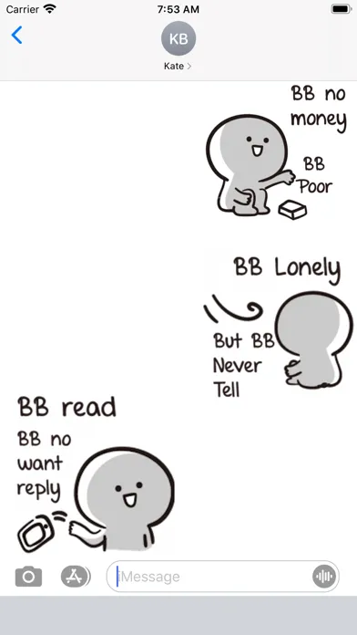 BB Never Tell Sticker应用截图