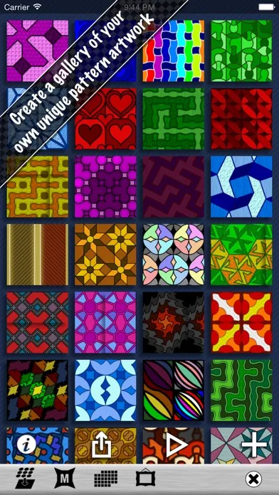 Pattern Artist - Easily Create Patterns, Wallpaper and Abstract Art سکرین شاٹس