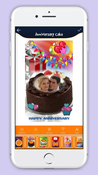 صور Anniversary Cake With Photo