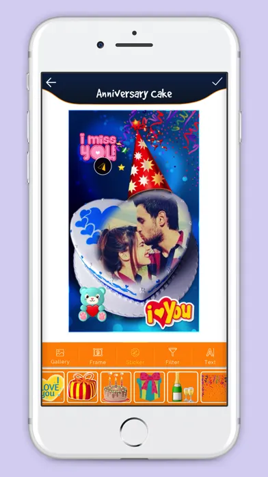 صور Anniversary Cake With Photo