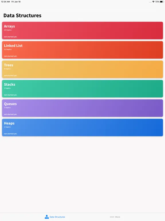 Data Structures iPad  Ekran Görüntüleri