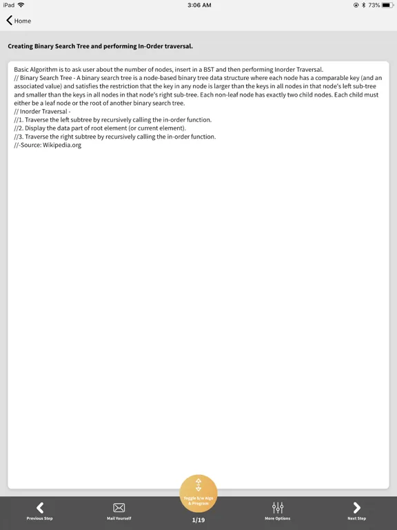 Data Structures iPad  Ekran Görüntüleri