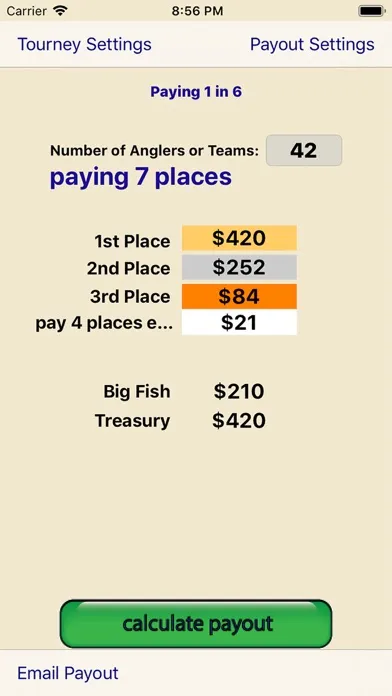 Zrzuty ekranu Payout