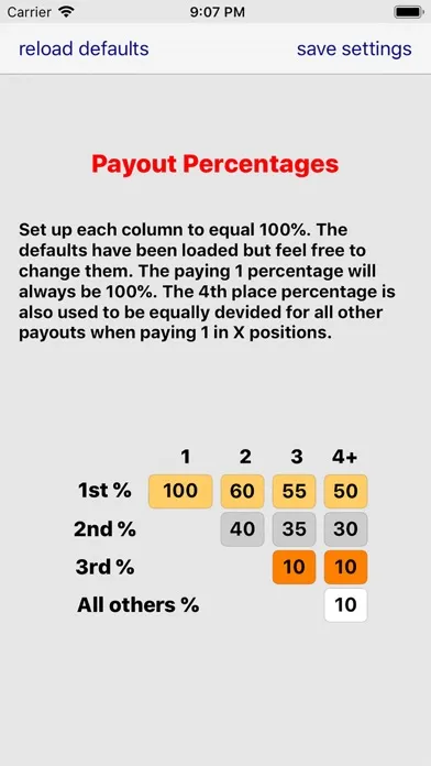 Zrzuty ekranu Payout