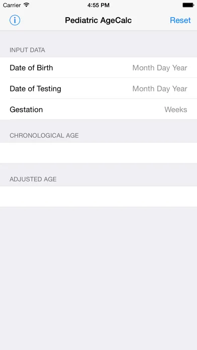 Pediatric AgeCalc سکرین شاٹس