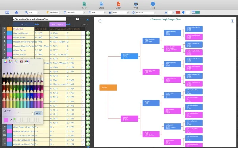Pedigree Chart Maker應用截圖