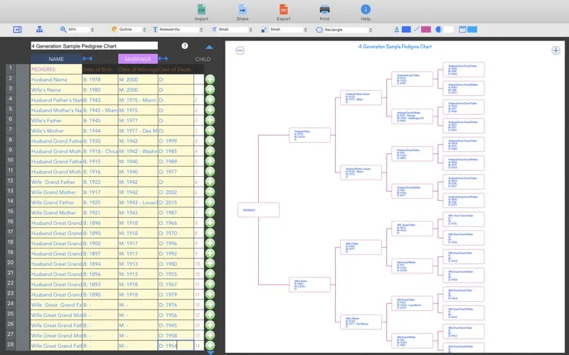 Pedigree Chart Maker應用截圖