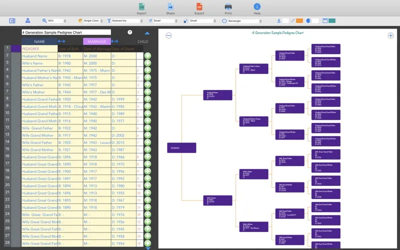 Pedigree Chart Maker應用截圖