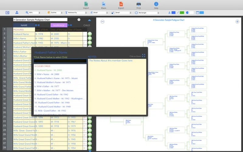 Pedigree Chart Maker應用截圖