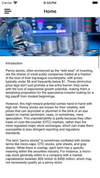 Ảnh chụp màn hình của Penny Stocks New Trader School