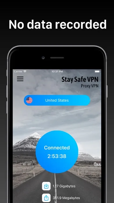 Capturas de tela do Stay Safe VPN