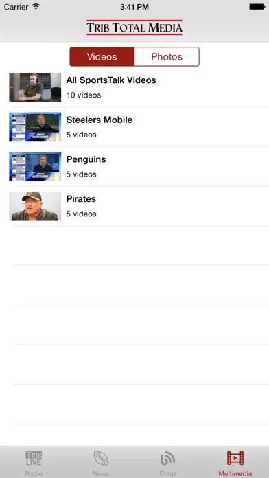 Zrzuty ekranu TribLIVE Radio SportsTalk & News by Pittsburgh Tribune-Review - Trib Total Media